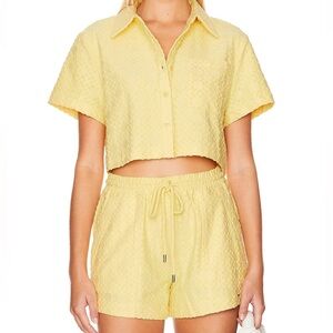 Ireland Cropped Shirt & Danita Drawstring Shorts - SIMKHAI - Size M
